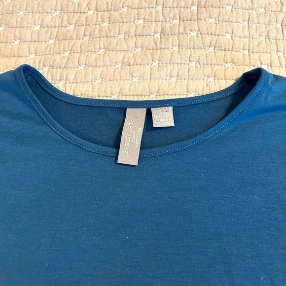 Sweaty Betty Women’s High Low Side Tie Yoga Top Peacock Blue Size XL - Picture 6 of 8